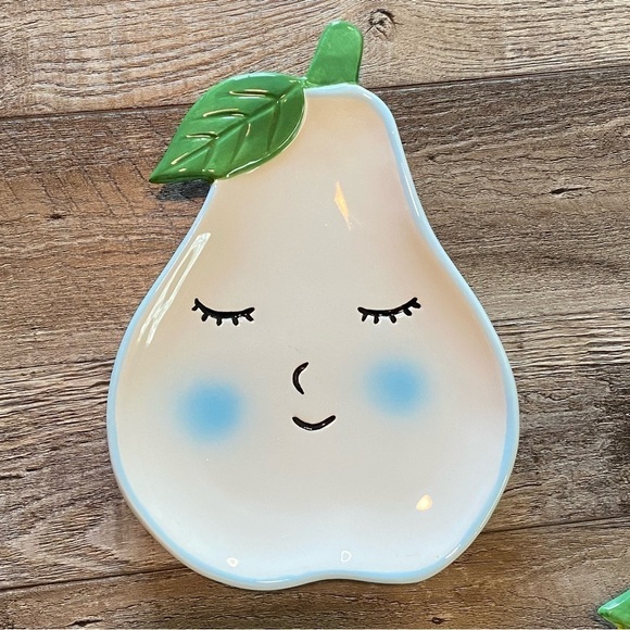 PEAR & LEMON Ceramic Pair of Small Wall Art Hanging - Picture 3 of 12